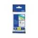 Cinta Brother TZE-111 6mm (ancho) x 8m (largo) laminada transparente/negro