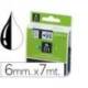 Cinta Dymo D1 Blanco Poliéster 6mmx7m