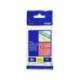 Cinta Brother TZ-431 12mm (ancho) x 8m (largo) laminada negro/rojo