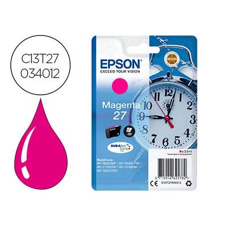 Cartucho Epson 27 color Magenta C13T27034012