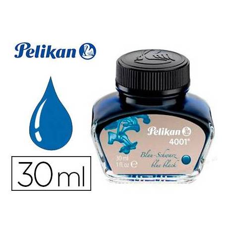 TINTA ESTILOGRAFICA PELIKAN 4001 COLOR NEGRO / AZUL FRASCO 30 ML