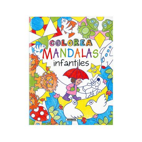 CUADERNO DE COLOREAR MARCA SUSAETA MANDALAS INFANTILES 96 PAGINAS 21,4X27,8 CM