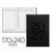 AGENDA OFICINA MARCA LIDERPAPEL 2027 ENCUADERNADA CRETA SEMANA VISTA 170X240 MM BILINGUE 70G PAPEL FSC BLACK