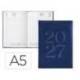 AGENDA OFICINA MARCA LIDERPAPEL 2027 ENCUADERNADA CRETA DIA PAGINA A5 BILINGUE 70G PAPEL FSC BLUE