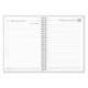 AGENDA OFICINA MARCA LIDERPAPEL 2027 ESPIRAL SYROS DIA PAGINA A5 BILINGUE 60G PAPEL FSC NAVY BLUE