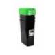 CONTENEDOR PARA RECICLAJE PLASTICFORTE 25 L CON TAPA VERDE PARCHIS