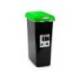 CONTENEDOR PARA RECICLAJE PLASTICFORTE 25 L CON TAPA VERDE PARCHIS