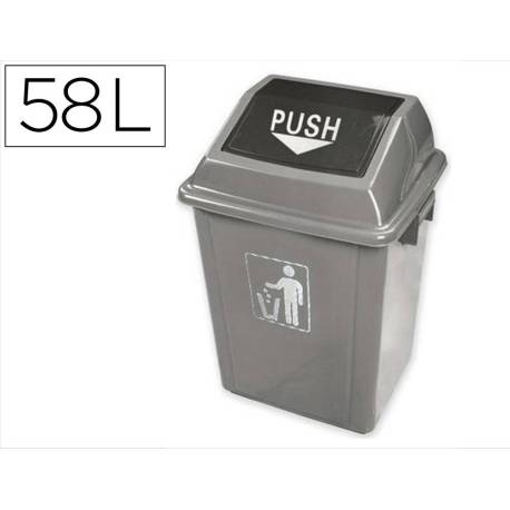 Papelera Q-Connect plastico 58 litros