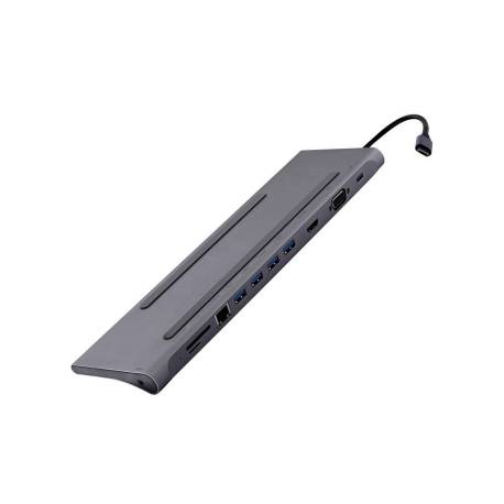 HUB TNB ICLIK 11 EN 1 USB-C ALUMINIO