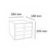 FICHERO CAJONES DE SOBREMESA MARCA EXACOMPTA FILIBOX CANDY TIDY 4 CAJONES COLORES SURTIDOS 348X284X233 MM