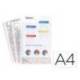 FUNDA MULTITALADRO MARCA EXACOMPTA POLIPROPILENO 60 MC DIN A4 CRISTAL PAQUETE DE 50 UNIDADES