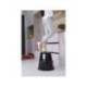 Taburete q-connect ruedas retractiles tres ruedas dos niveles color negro