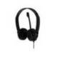 AURICULARES MARCA TNB HS-200 MULTIMEDIA CON MICROFONO USB COLOR NEGRO