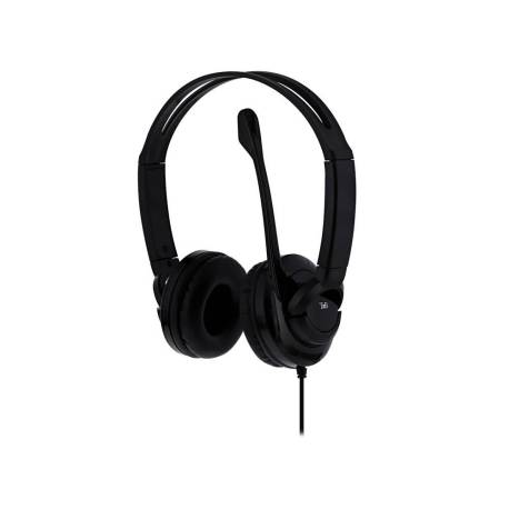 AURICULARES MARCA TNB HS-200 MULTIMEDIA CON MICROFONO USB COLOR NEGRO