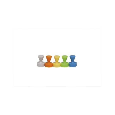 IMAN MARCA MAUL CONICO DE NEODIMIO 12,5 CM DIAMETRO PESO MAXIMO 1,5 KG PACK DE 10 UNIDADES COLORES SURTIDOS