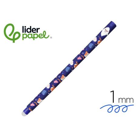 BOLIGRAFO FANTASIA MARCA IMAGINOVO ANIMALES TINTA AZUL TERMOSENSIBLE BORRABLE PUNTA 1MM TIBURON