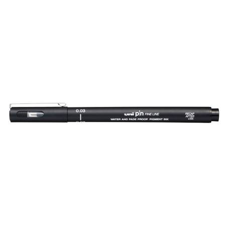 ROTULADOR MARCA UNI PIN CALIBRADO PIN003-200 NEGRO PUNTA 0.20MM