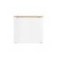 MESA OFICINA ROCADA SERIE WORK 140X80 CM ACABADO AW04 BLANCO/BLANCO