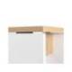 MESA OFICINA ROCADA SERIE WORK 140X80 CM ACABADO AW04 BLANCO/BLANCO