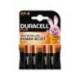 Pila Duracell alcalina plus AA blister con 4 unidades