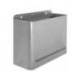 Papelera metalica de pared Sie color gris 32,5 x 28,5 x 12,5 cm
