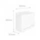 Papelera metalica de pared Sie color gris 32,5 x 28,5 x 12,5 cm
