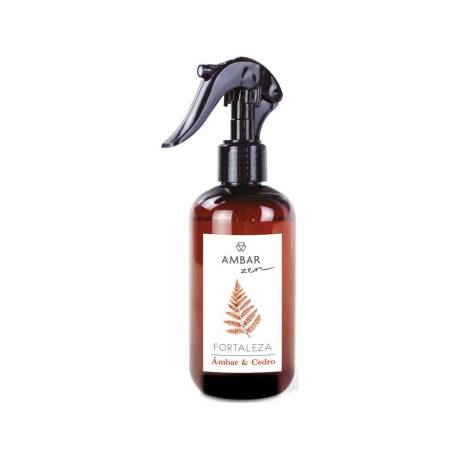 AMBIENTADOR MARCA AMBAR ZEN FORTALEZA AMBAR&CEDRO BOTE PULVERIZADOR DE 225 ML