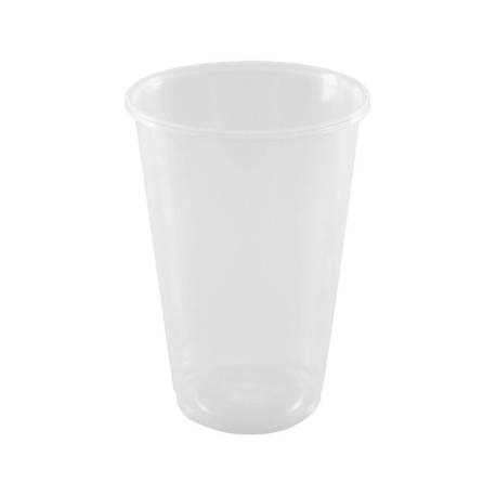VASO DE PLASTICO REUTILIZABLE TRANSPARENTE 550 ML DE PAQUETE DE 10 UNIDADES