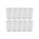 VASO DE PLASTICO REUTILIZABLE TRANSPARENTE 550 ML DE PAQUETE DE 10 UNIDADES