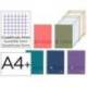 CUADERNO MARCA ESPIRAL OXFORD EUROPEANBOOK 8 LIVE&GO TAPA PLASTICO DIN A4+ 160 HOJAS CUADRO 5 MM COLORES SURTIDOS