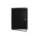 VITRINA DE ANUNCIOS MARCA BI-OFFICE NEW GEN MAGNETICA ACERO LACADO 6XA4 PARA INTERIOR COLOR NEGRO 696X636X36 MM