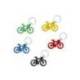 LLAVERO BICICLETA ACRILICO RECICLADO 5 UNIDADES COLORES SURTIDOS