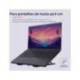 SOPORTE ELEVADOR MARCA TRUST PRIMO PARA PORTATIL 16" AJUSTABLE 6 ALTURAS COLOR NEGRO