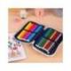 PLUMIER ESCOLAR MARCA MILAN 430 SINCE 1918 DOBLE CON ACCESORIOS COLOR VERDE 195X50X130 MM