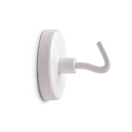 IMAN MARCA MAUL DE POTENCIA CON GANCHO 36 CM DIAMETRO PESO MAX. 6 KG COLOR BLANCO PACK DE 5 UNIDADES