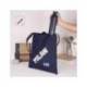 BOLSA CON ASAS MARCA MILAN TOTE BAG SERIE 1918 COLOR AZUL MARINO 380X410 MM