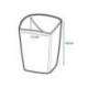 CUBILETE PORTALAPICES MARCA CEP MINERAL PLASTICO COLOR ROSA 75X75X95 MM
