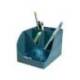 CUBILETE PORTALAPICES MARCA EXACOMPTA WAVE SKANDI PLASTICO RECICLADO COLOR AZUL PACIFICO