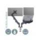 BRAZO PARA MONITOR Y PORTATIL MARCA LEITZ ERGO SPACESAVING DUAL GRIS OSCURO