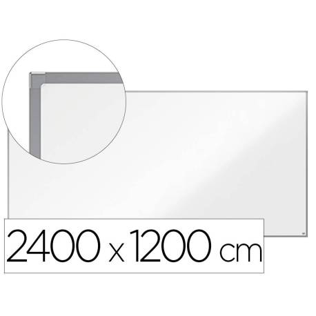 PIZARRA BLANCA MARCA NOBO ESSENCE ACERO VITRIFICADO MAGNETICA 2400X1200 MM