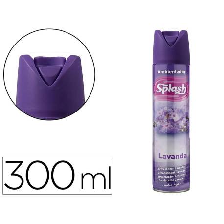AMBIENTADOR SPRAY MARCA SPLASH AROMA LAVANDA BOTE DE 300 ML