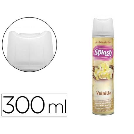 AMBIENTADOR SPRAY MARCA SPLASH AROMA VAINILLA BOTE DE 300 ML