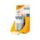 BOLIGRAFO MARCA BIC CUATRO COLORES WOOD EXPOSITOR DE 30 UNIDADES COLORES SURTIDOS