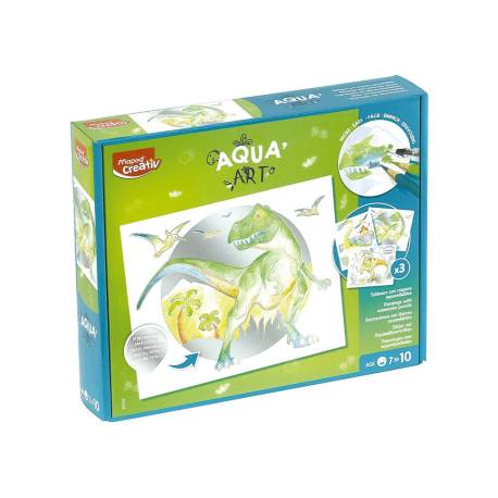 JUEGO MAPED CREATIVO AQUA ART DINOSAURIOS +7 AÑOS