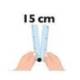 REGLA MARCA MAPED PLASTICO PLEGABLE CROC CROC BLISTER DE 1 UNIDAD 15 CM + 1 UNIDAD 30 CM