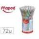 LAPIZ DE GRAFITO MARCA MAPED PLASTICO GLITTER DECO HB CON GOMA COLORES SURTIDOS