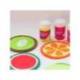 PINTURA ACRILICA MARCA LA PAJARITA FLUORESCENTE 35 ML CAJA DE 6 UNIDADES COLORES SURTIDOS