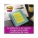 BLOC DE NOTAS ADHESIVAS QUITA Y PON POST-IT SUPER STICKY COSMIC RAYADO 90 HOJAS 101X152 MM PAQUETE DE 3
