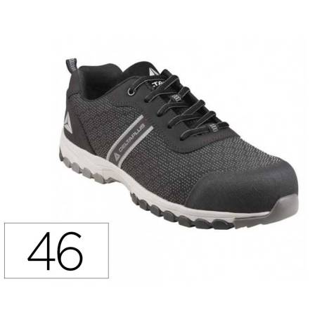 ZAPATO DE SEGURIDAD MARCA DELTAPLUS BOSTON DEPORTIVO POLIESTER CON REFUERZO TPU SUELA SELLADA NEGRO TALLA 46