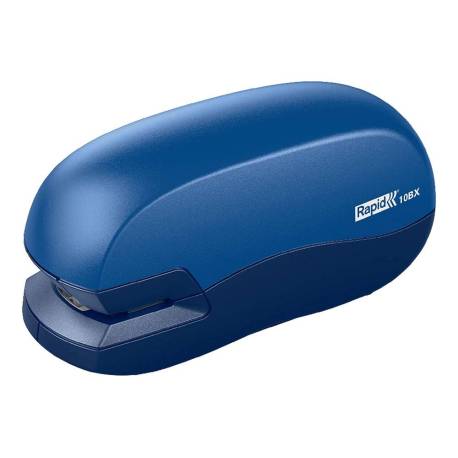 GRAPADORA MARCA RAPID CONTACTLESS 10BX PLASTICO CAPACIDAD DE GRAPADO 10 HOJAS USA GRAPAS 24/6 Y 26/6 COLOR AZUL